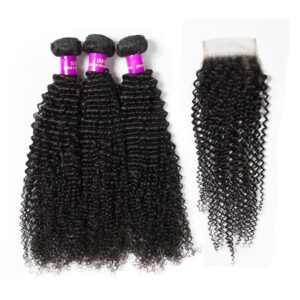 tinashe hair kinky curly bundles with closure