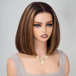 Tinashe hair highlight straight bob wig 1