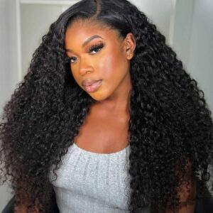 Tinashe hair curly high density hd lace wig (4)