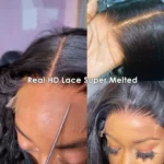 HD lace wig details