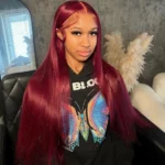 Tinashe hair 99j straight lace wig (1)