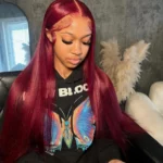 Tinashe hair 99j straight lace wig (2)