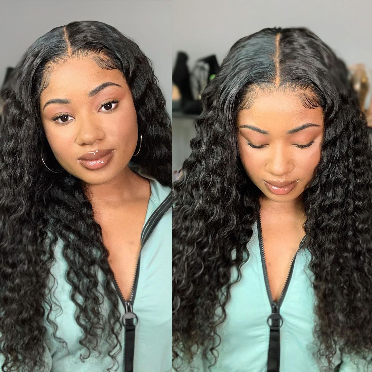 13x6 lace front wig deep wave