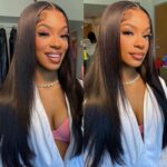 straight hair hd lace closure wig