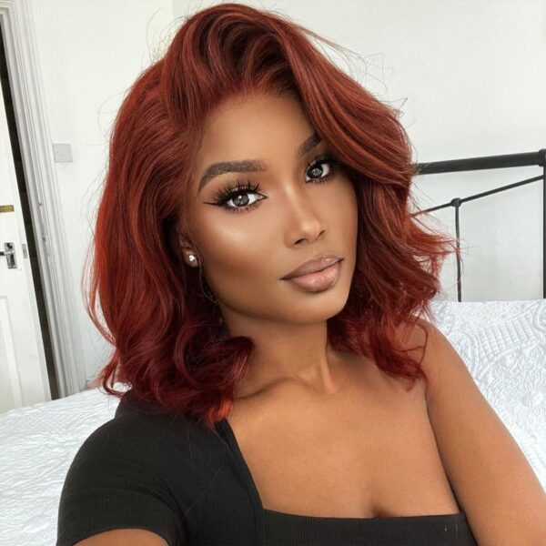 Reddish brown new body short wig