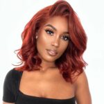 Reddish brown new body short wig