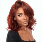 Reddish brown new body short wig